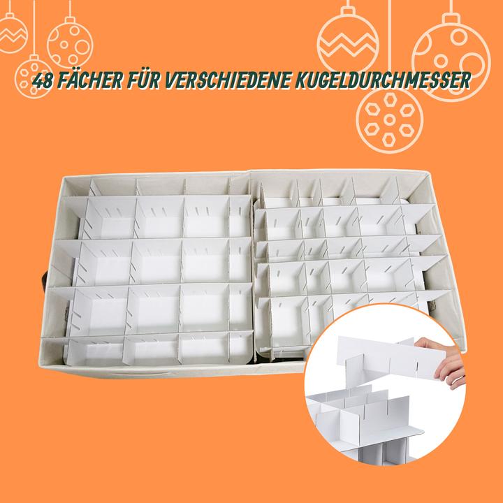 Produktbild Relaxdays Weihnachtskugel-Aufbewahrungsbox (66.50 cm)