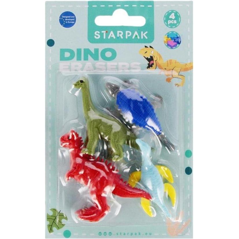 Starpak, Strumenti di correzione, Gomma per puzzle 3D 4 pezzi Dino