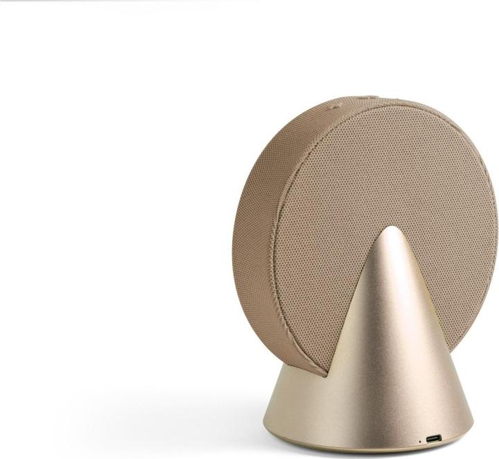 Productafbeelding Lexon Bluetooth speaker Conic Aluminium gold (12 h)