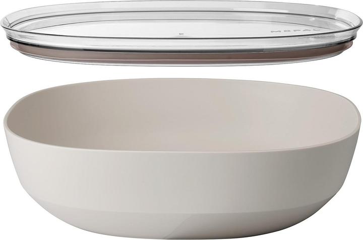 Productafbeelding Mepal kom silueta 4000 ml met deksel - nordic wit (30.10 cm, 4 l, 1 x)