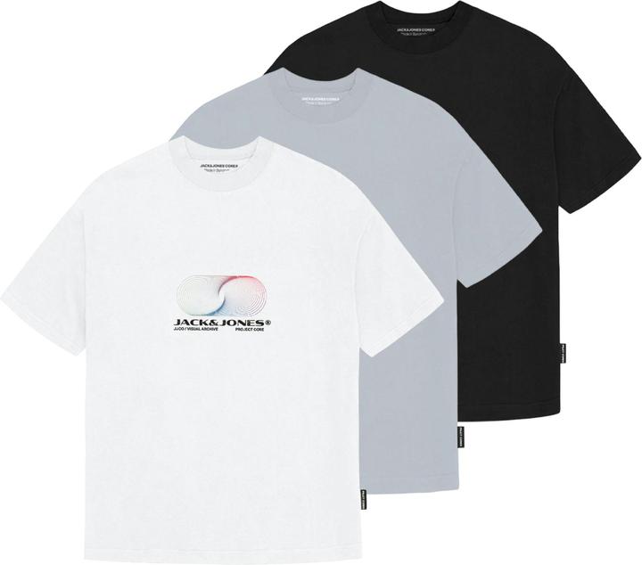 Actual product image Jack & Jones T-Shirt CALMA Kurzarmshirt 3er Pack (M)