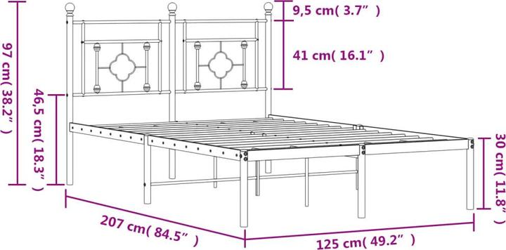 Image du produit vidaXL Bettgestell (160 x 200 cm)