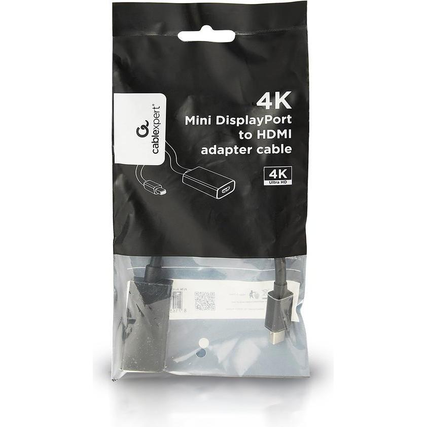 Thumbnail - Gembird A-mDPM-HDMIF4K-01 Mini DisplayPort HDMI (Mini DP, 4.50 cm), Data + Video Adapter, Schwarz