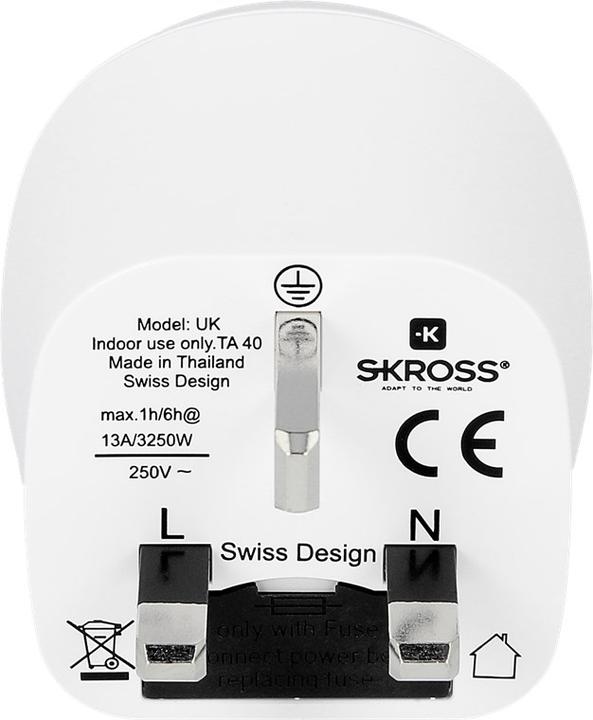 Actual product image Skross Reisesteckeradapter