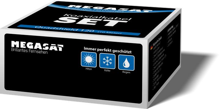 Produktbild Megasat Kabel / Adapter Koaxialkabel 10 m F Weiss (110 dB, Antennenkabel)