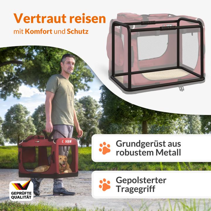 Produktbild Cadoca Hundetransportbox (Hund, Abschliessbar, Atmungsaktiv)