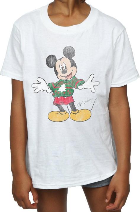 Produktbild Disney Mickey Mouse Christmas Jumper TShirt Mädchen (116)