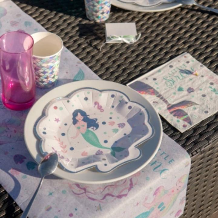Actual product image Santex Mermaid plate (10 pieces) (10x)