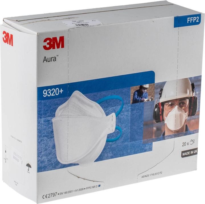 Actual product image 3M Fine dust mask without valve FFP (FFP2 D, 20 x)