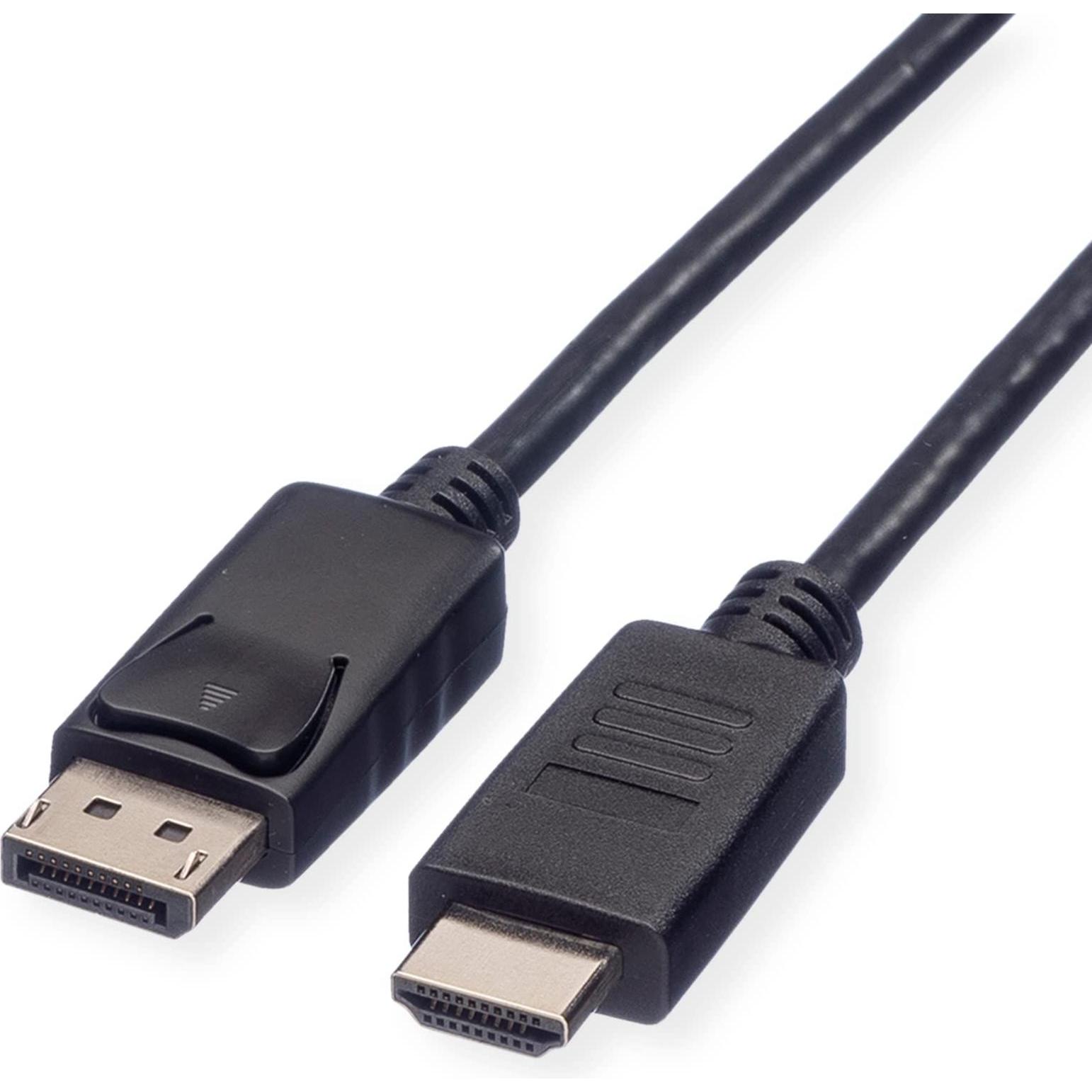 Roline DisplayPort — HDMI (Typ A) (4.50 m), Cavo video, Nero