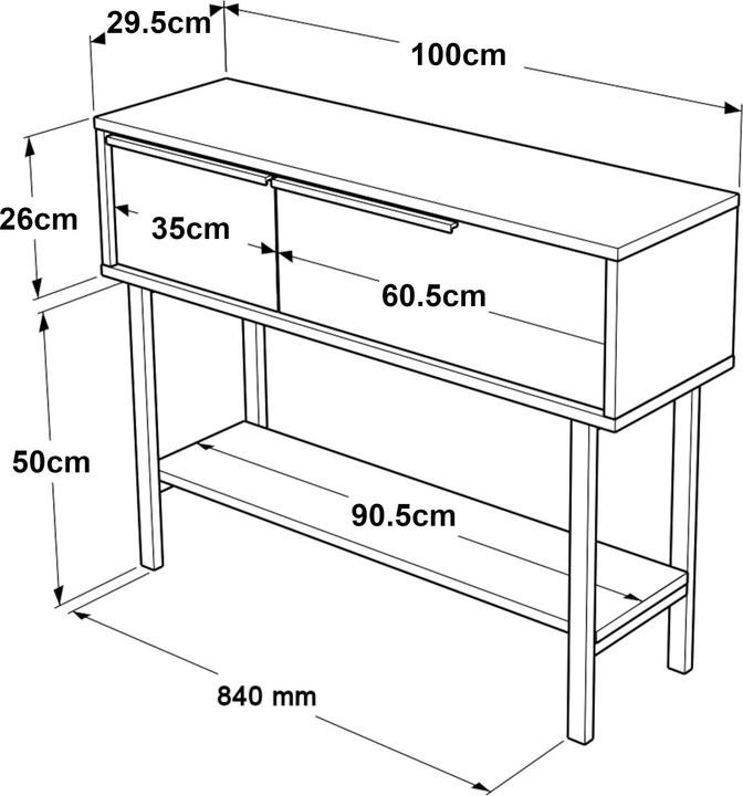 Image du produit En.Casa Voss (100 x 29.50 x 76 cm)