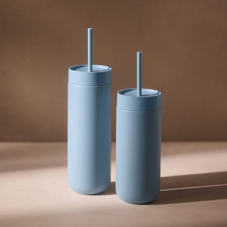Image du produit Fellow Carter Cold Tumbler - Thermobecher - Puderblau (0.59 l)