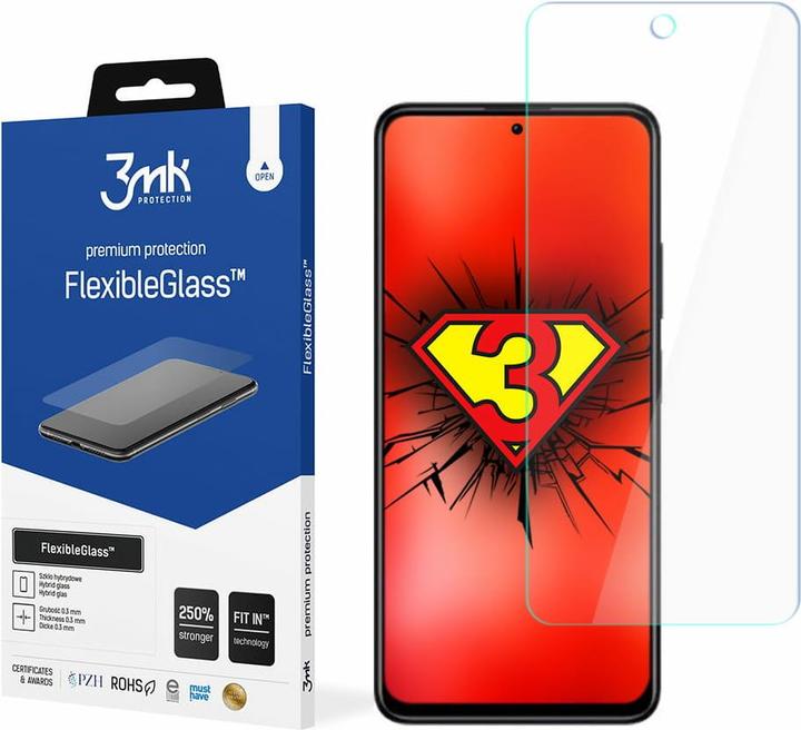Actual product image 3MK hybrid glass Flexible 2.5D for Xiaomi Redmi Note 11S 4G (1 pcs., Xiaomi Redmi Note 11, Xiaomi Redmi Note 11S)