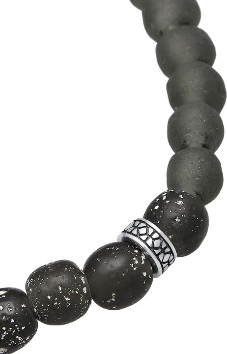 Produktbild Kuzzoi Armband Recycelte Glas Perlen Beads Olive 925 Silber (23 cm, Glas, 925er Sterling Silber, Plastik, No stone)