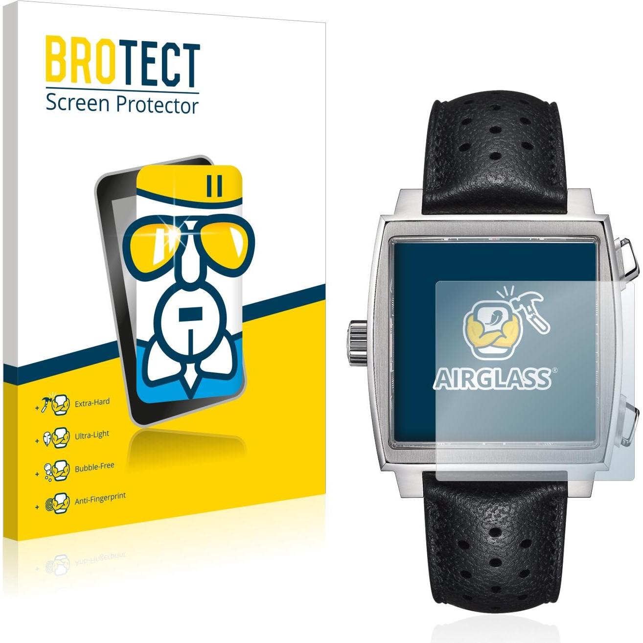 BROTECT AirGlass Panzerglasfolie, Smartwatch Schutzfolie, Transparent
