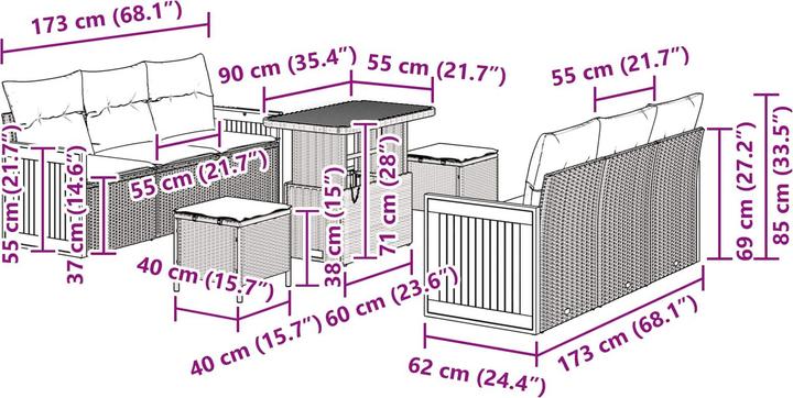 Produktbild vidaXL Tom