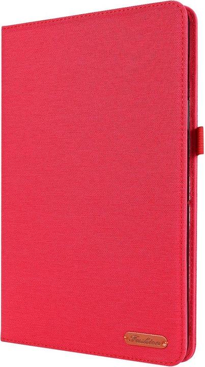 Produktbild König Design Schutz Tablet Hülle für Samsung Galaxy Tab S7 FE Case Cover Tasche Etuis Rot Neu (Galaxy Tab S7 FE)