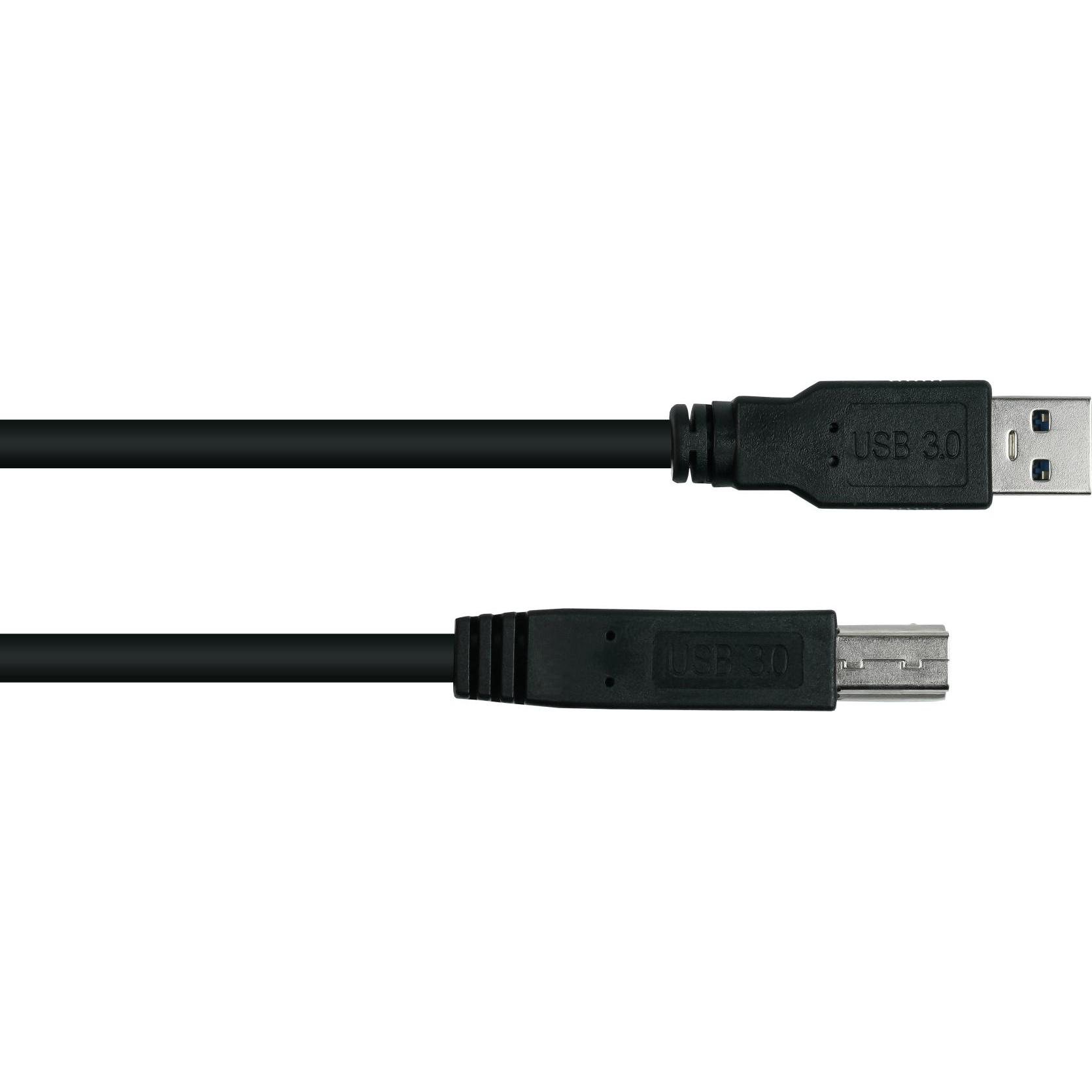 Thumbnail - Good Connections Kabelmeister USB 3.0 an USB-B CU 5m schwarz (5 m, USB 3.2 Gen 1), USB Kabel