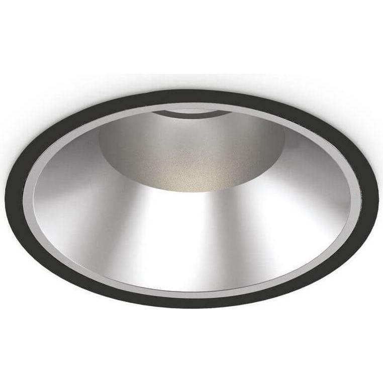Ideal lux, Wandleuchte + Deckenleuchte, OFF LED Einbauleuchte 42W ⌀218mm Schwarz neutralweiss 266602 (4500 lm)