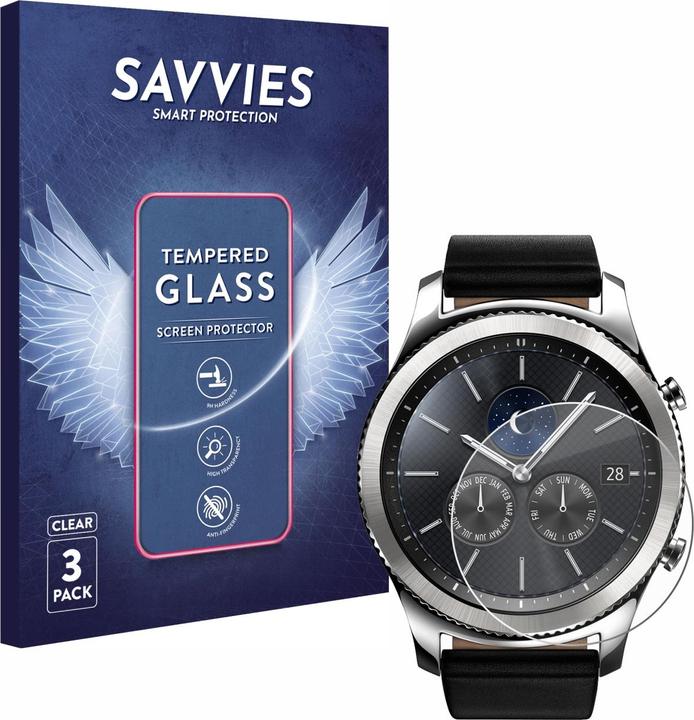 Produktbild Savvies Panzerglas Hartglas Displayschutz (Gear S3 Classic)