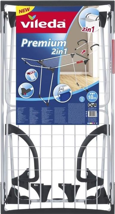 Actual product image Vileda Premium 2 in 1 clothes horse (18 m)
