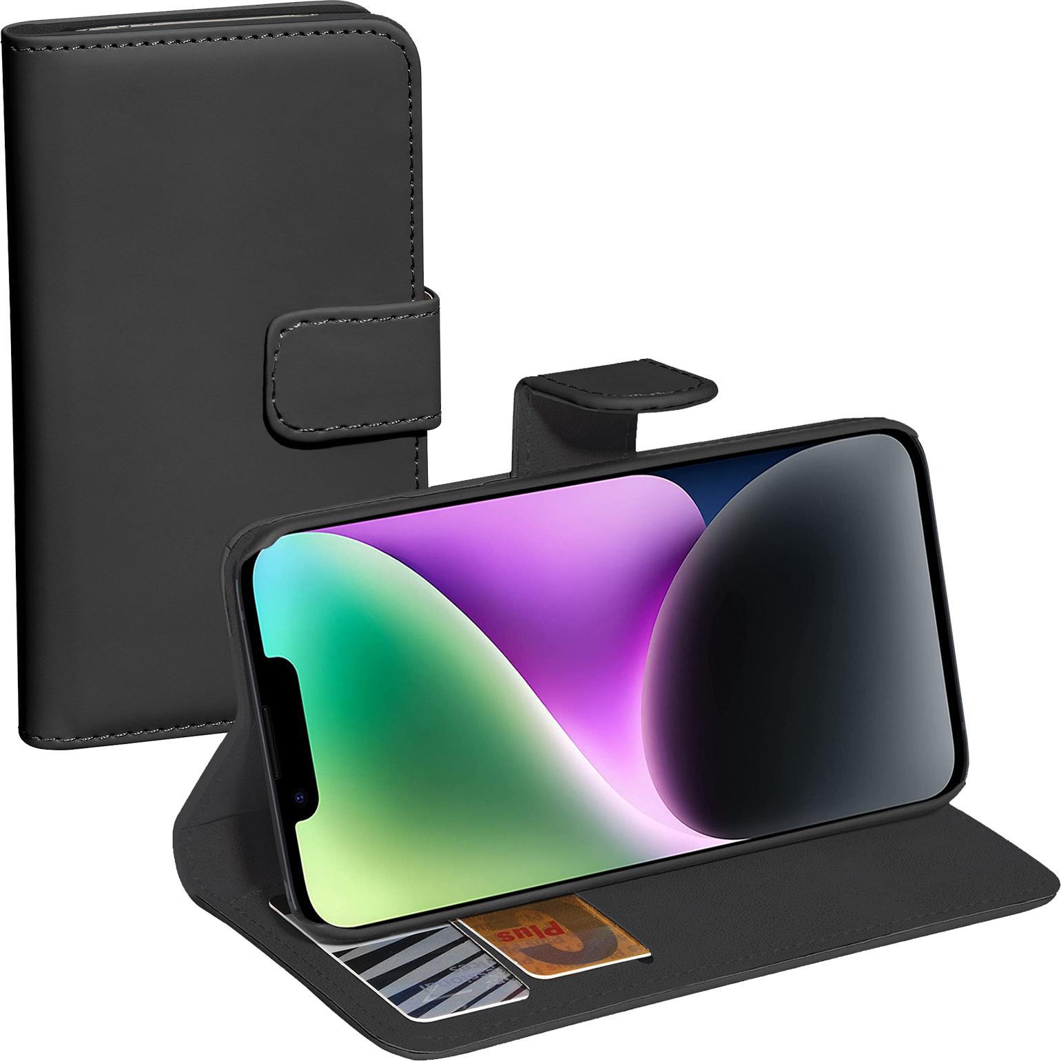 Pedea Book Cover Classic (Apple iPhone 14), Smartphone Hülle, Schwarz