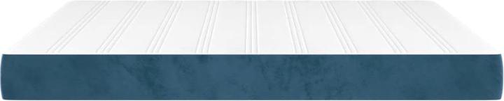 Produktbild vidaXL Taschenfederkernmatratze Dunkelblau Samt (Federkern, 160 x 220 cm)