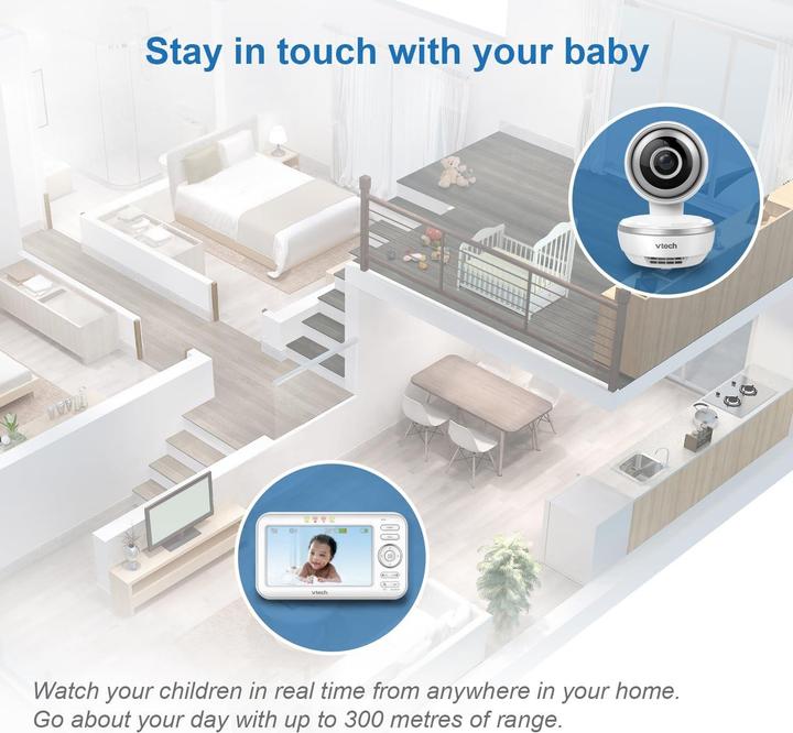 Actual product image VTech VIDEO BABYPHONE VIS XXL BM4550 (Video & Audio, 300 m)