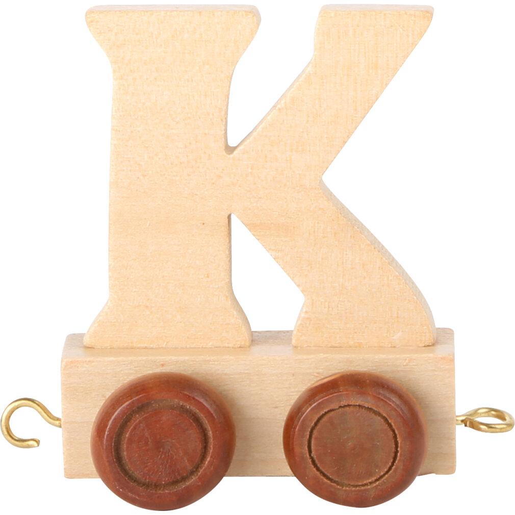 Thumbnail - small foot, Holzbuchstaben + Stoffbuchstaben, Buchstabenzug K