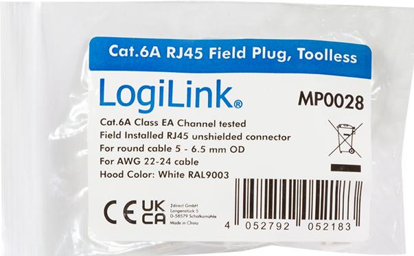 Immagine prodotto LogiLink MP0028 (Connettore del cavo di rete)