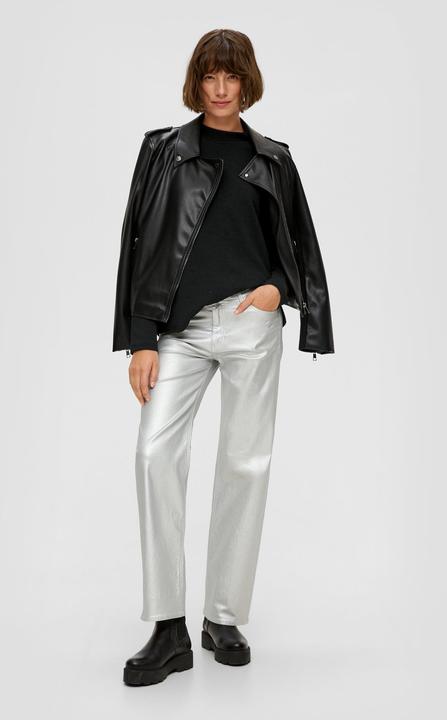 Produktbild s.Oliver Sweatshirt Doubleface-Sweatshirt mit Musterstruktur (38)