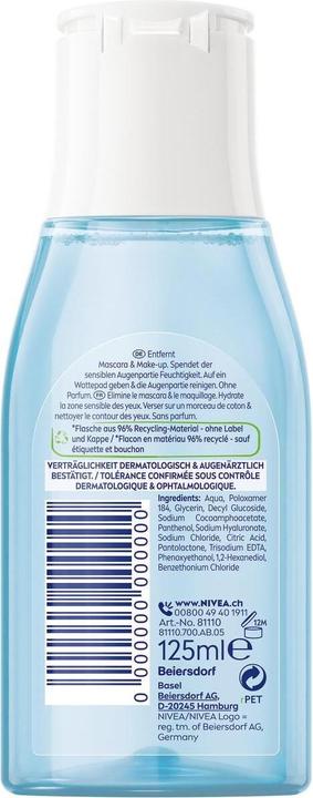 Actual product image NIVEA Sanfter Augen Make-up Entferner (Make-up remover, 125 ml)