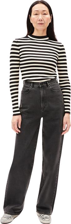 Produktbild Armedangels Alaania Pullover Stand-Up Collar Black/Oatmilk (L)