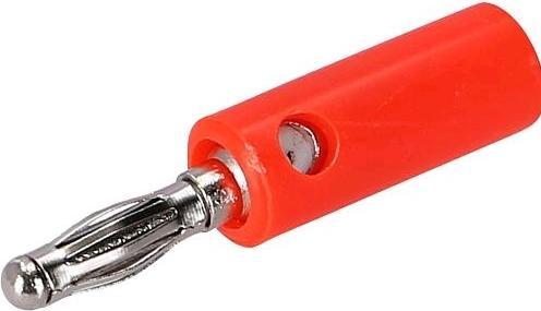 EGB 56200R Banana plug 4 mm red 5 pcs.