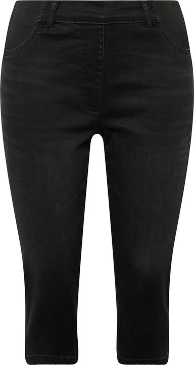 Produktbild Ulla Popken Capri-Jeans Sienna, schmales Bein, Elastikbund, Stretch (46)