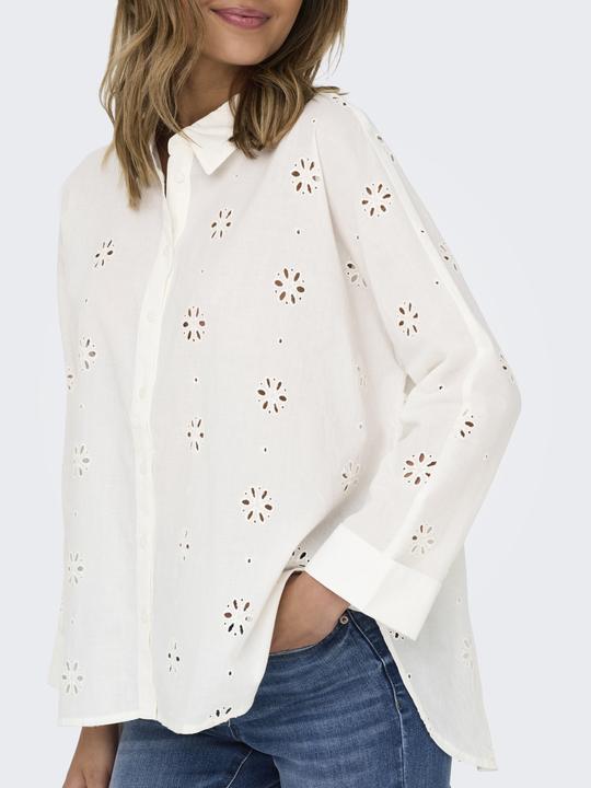 Produktbild Only Onlnew Lina Grace Ls Brod Angl Shirt Wvn (S)