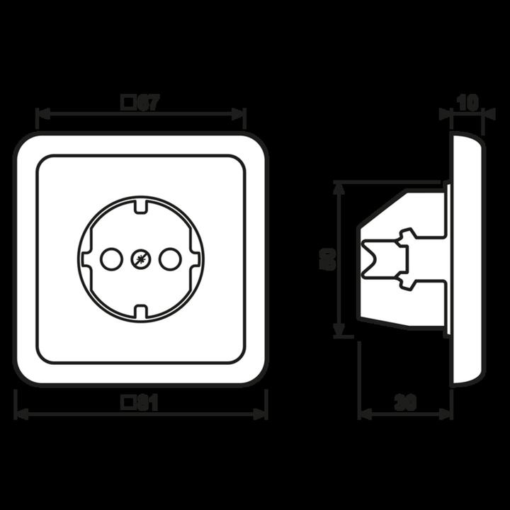 Actual product image JUNG SCHUKO socket outlet