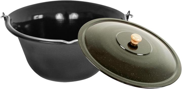 Actual product image Grillplanet 10L Gulaschkessel-Set mit Emaille-Deckel