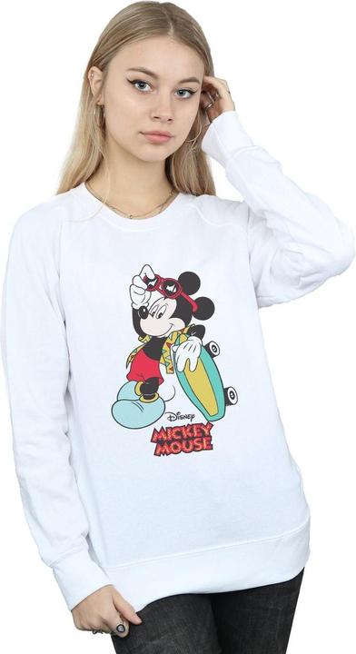 Actual product image Disney Womens/Ladies Mickey Mouse Skate Dude Sweatshirt (S)