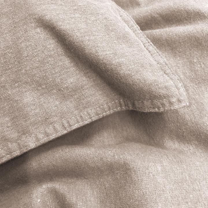 Image du produit H.G. Hahn-Haustextilien Hahn Flanell Bettwäsche Stone-Washed (Set de linge de lit, 135x200 cm + 80x80 cm)
