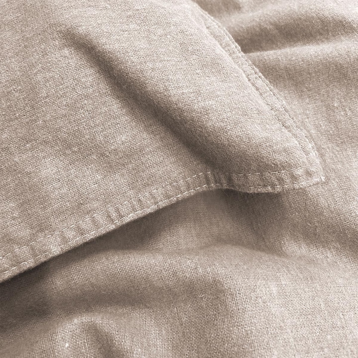 Actual product image H.G. Hahn-Haustextilien Hahn Flanell Bettwäsche Stone-Washed (Bedding set, 135x200 cm + 80x80 cm)