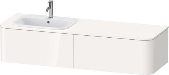 Actual product image Duravit Happy D.2 Plus Vanity unit for wall-mounted console, 1600x550 mm, 2 pull-outs, for built-in (160 x 55 x 35.5 cm)