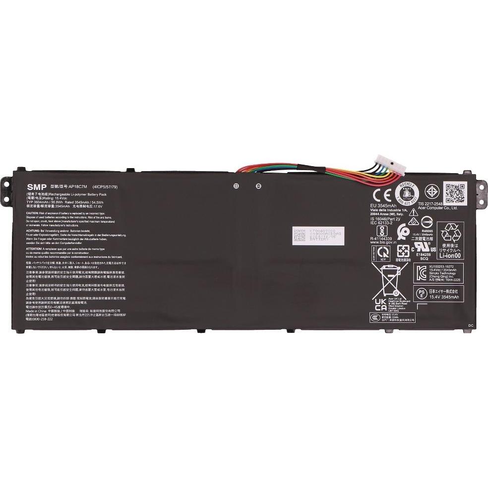 Acer 4S1P Ap18C (1 Zelle, 3634 mAh), Notebook Akku