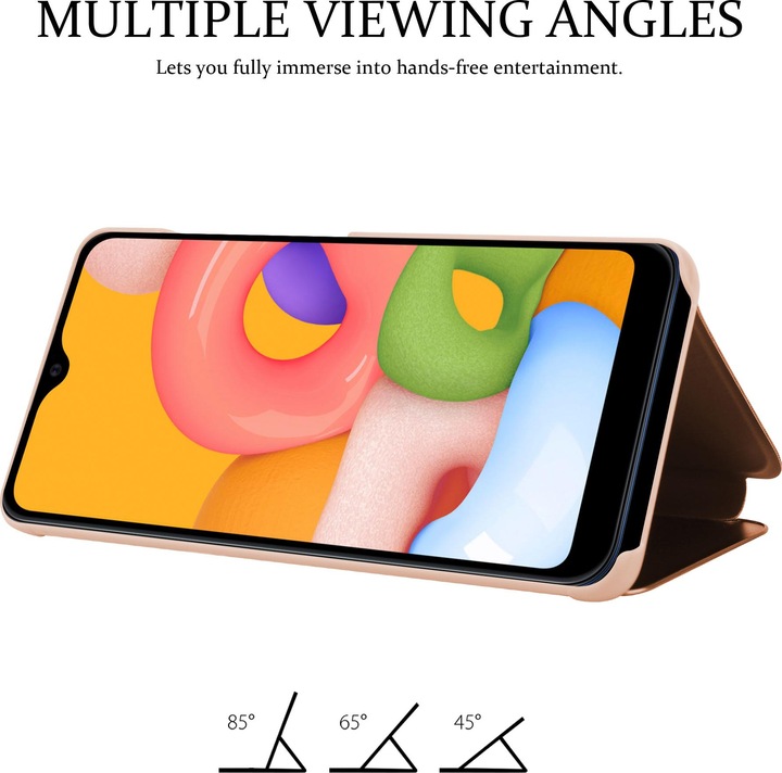 Immagine prodotto Cadorabo Copertina per specchietto retrovisore Smart View a libro (Samsung Galaxy A01)