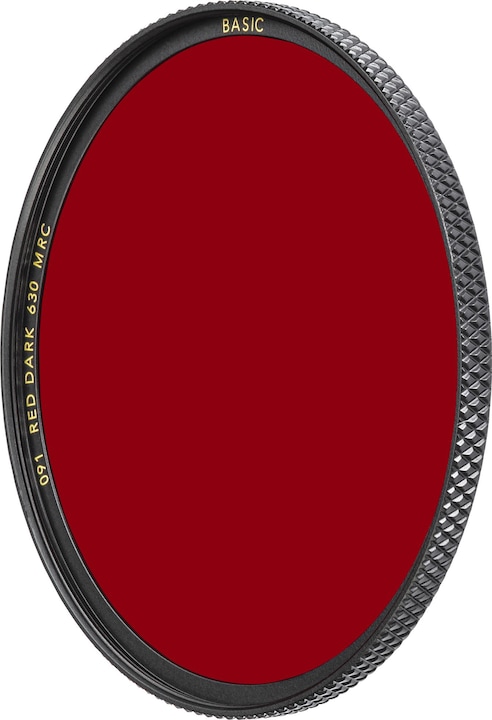 Actual product image B+W 091 Red filter dark 630, MRC/Basic 49mm (49 mm, Black Mist Filter, 49 mm)