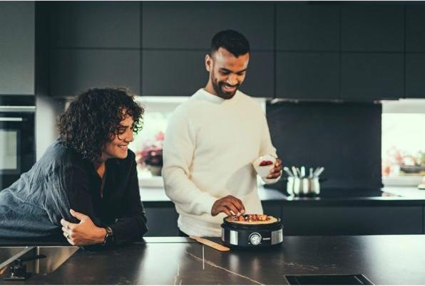 Actual product image Severin FO2471 stainless steel, black (Chocolate fondue, Cheese fondue, Chinoise Fondue, Fondue Bourguignonne)
