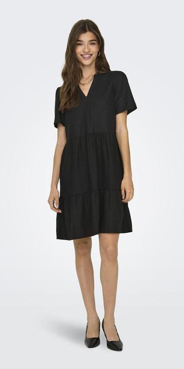 Image du produit Only Coupe normale Col en V Robe courte Robe en forme de cloche (L)