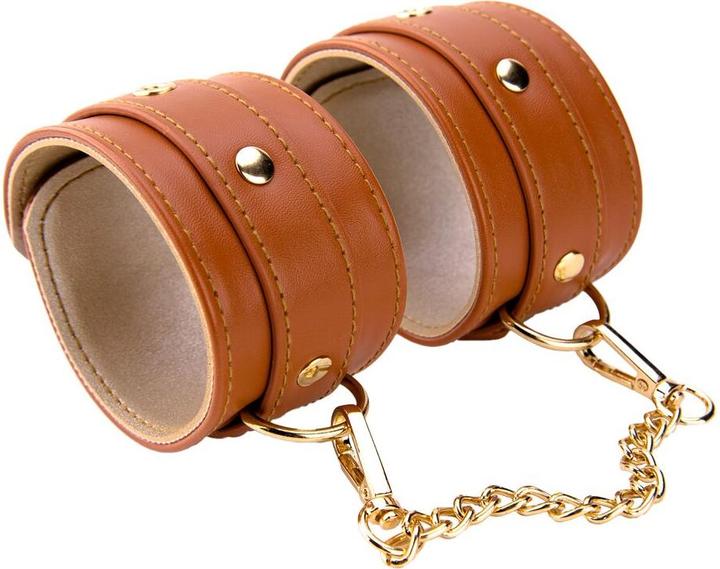 Actual product image Dreamtoys Dream Toys Handcuffs Blaze Brown