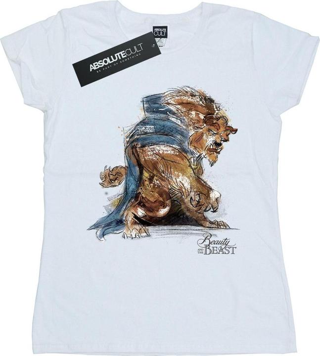 Immagine prodotto Disney Beauty And The Beast Beast Sketch Maglietta Donna (M)