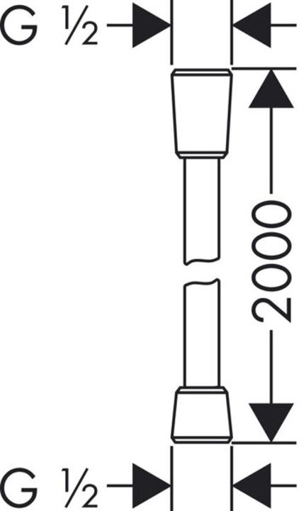 Image du produit hansgrohe Flexible de douche AXOR 2000mm chromé (200 cm)